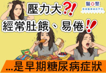 壓力大?! 感到經常肚餓、易倦,是早期糖尿病症狀!