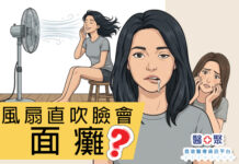 風扇直吹臉會面癱?